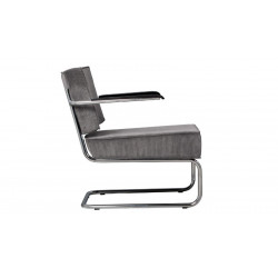 Fauteuil design Ridge Lounge Rib avec accoudoir