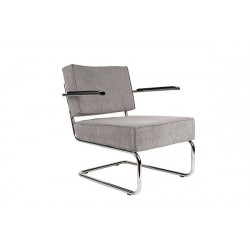 Fauteuil design Ridge Lounge Rib avec accoudoir - Zuiver