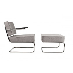 Fauteuil design Ridge Lounge Rib avec accoudoir