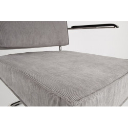 Fauteuil design Ridge Lounge Rib avec accoudoir