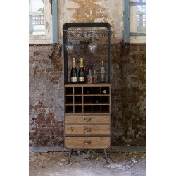 Meuble range bouteilles industriel Vino de chez Dutchbone