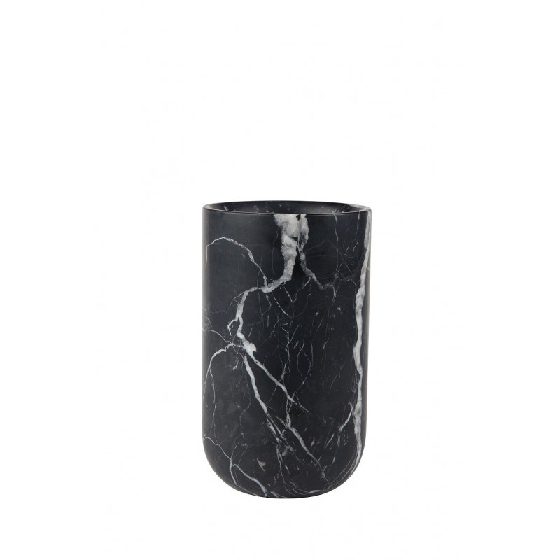 Vase noir design en marbre Fajen Zuiver