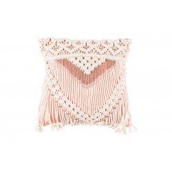 Coussin SAAR ivoire et rose - Zuiver