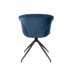 Fauteuil de bureau design revêtement velours Mia – Zuiver