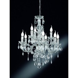 Lustre baroque 9 Lampes