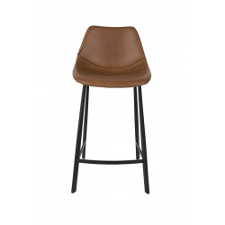 Tabouret vintage Franky simili cuir dutchbone