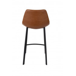 Tabouret vintage Franky simili cuir dutchbone