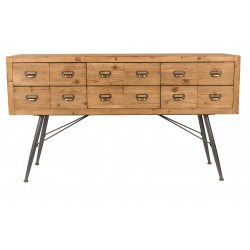 Buffet en bois Six style indus - Dutchbone