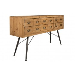 Buffet en bois Six style indus - Dutchbone