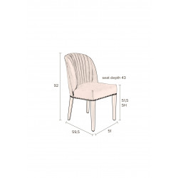 Chaise Cassidy vintage - Dutchbone