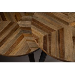 Lot de 2 tables basses Mundu en bois et métal - Dutchbone