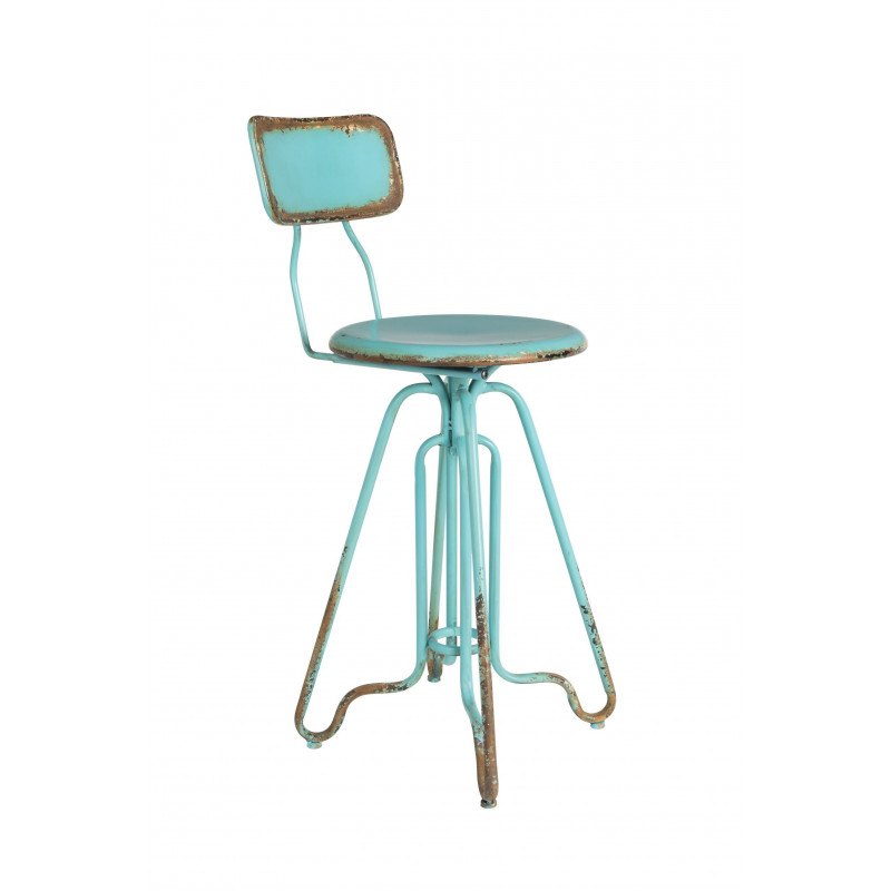 Tabouret vintage Ovid look industriel - Dutchbone Tabouret vintage Ovid look industriel - Dutchbone