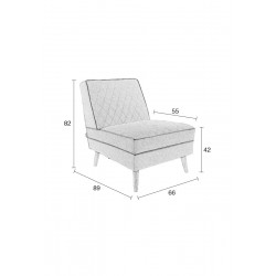 Fauteuil design Lazy M Zuiver