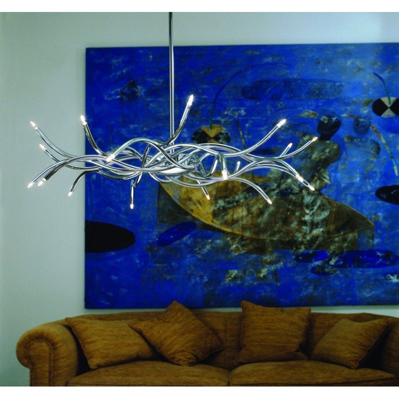 Lustre ajustable Chrome Aire 20L Mantra Lustre ajustable Chrome Aire 20L Mantra