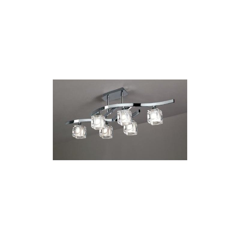 Semi plafonnier Cuadrax 6L Mantra Semi plafonnier Cuadrax 6L Mantra