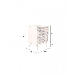 Meuble industriel vintage, petit modèle, Sol Dutchbone