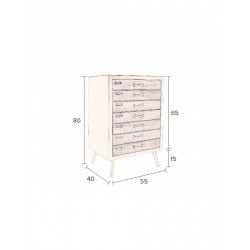 Meuble industriel vintage, grand modèle, Sol Dutchbone
