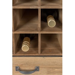 Meuble bar à vin en bois et métal Edgar - Boite à design