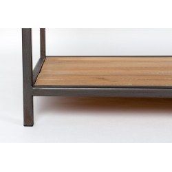 Console bois massif et métal style industriel Samuel - Boite à design