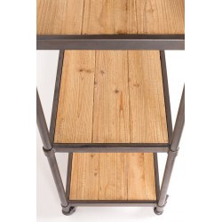 Étagère en bois et métal sur roulette SIMON - Boite à design
