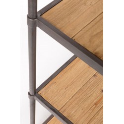 Étagère en bois et métal sur roulette SIMON - Boite à design