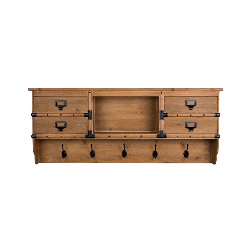 Patère et meuble de rangement en bois massif Amador - Dutchbone Patère et meuble de rangement en bois massif Amador - Dutchbone