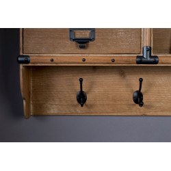 Patère et meuble de rangement en bois massif Amador - Dutchbone
