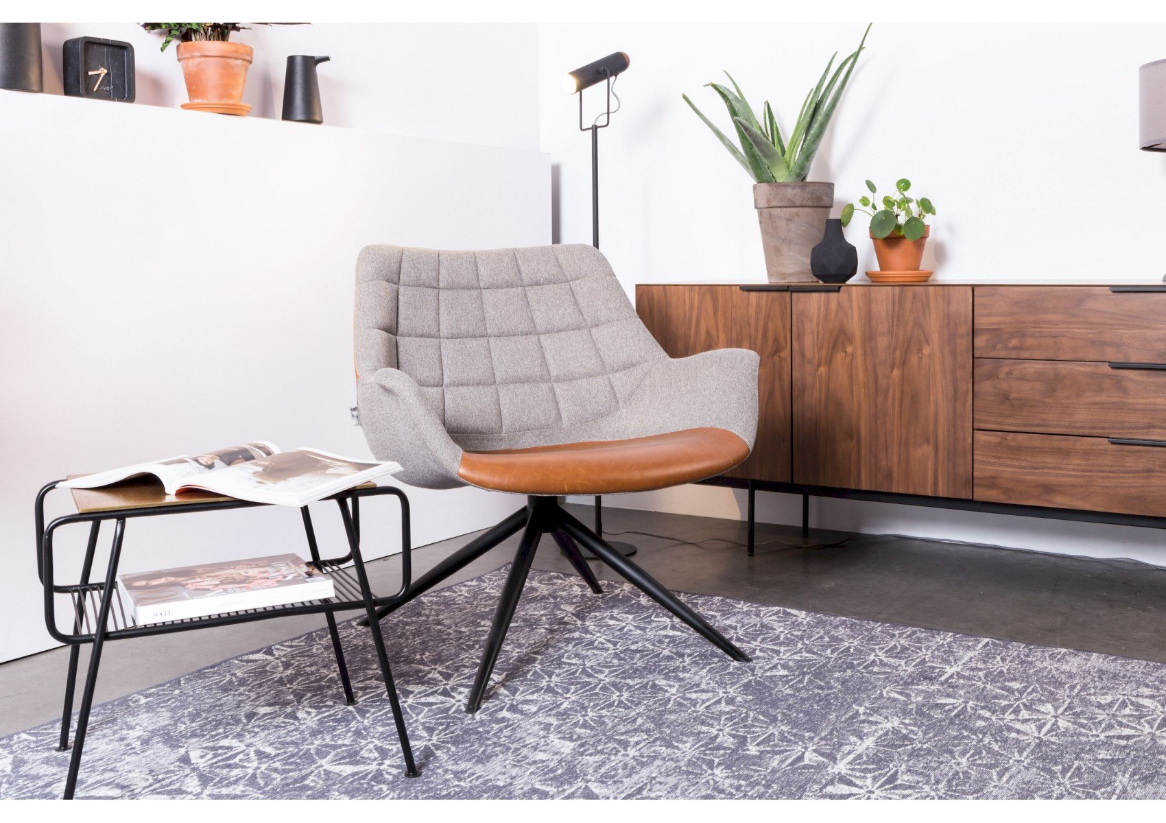 Chaise de salon pivotante Doulton  Zuiver