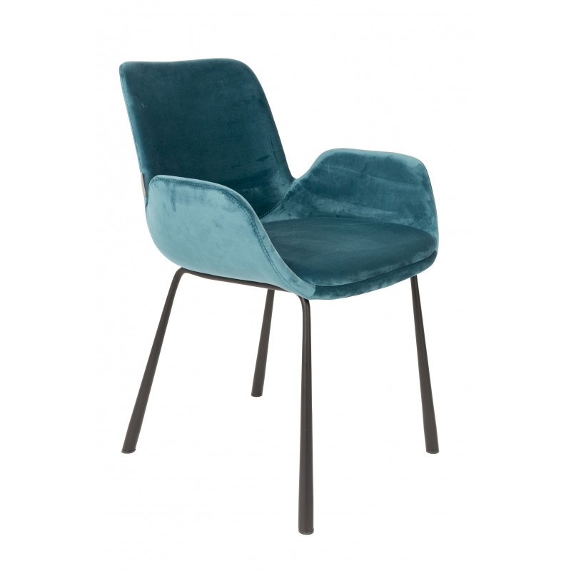 2 fauteuils Brit en velours - Zuiver 2 fauteuils Brit en velours - Zuiver