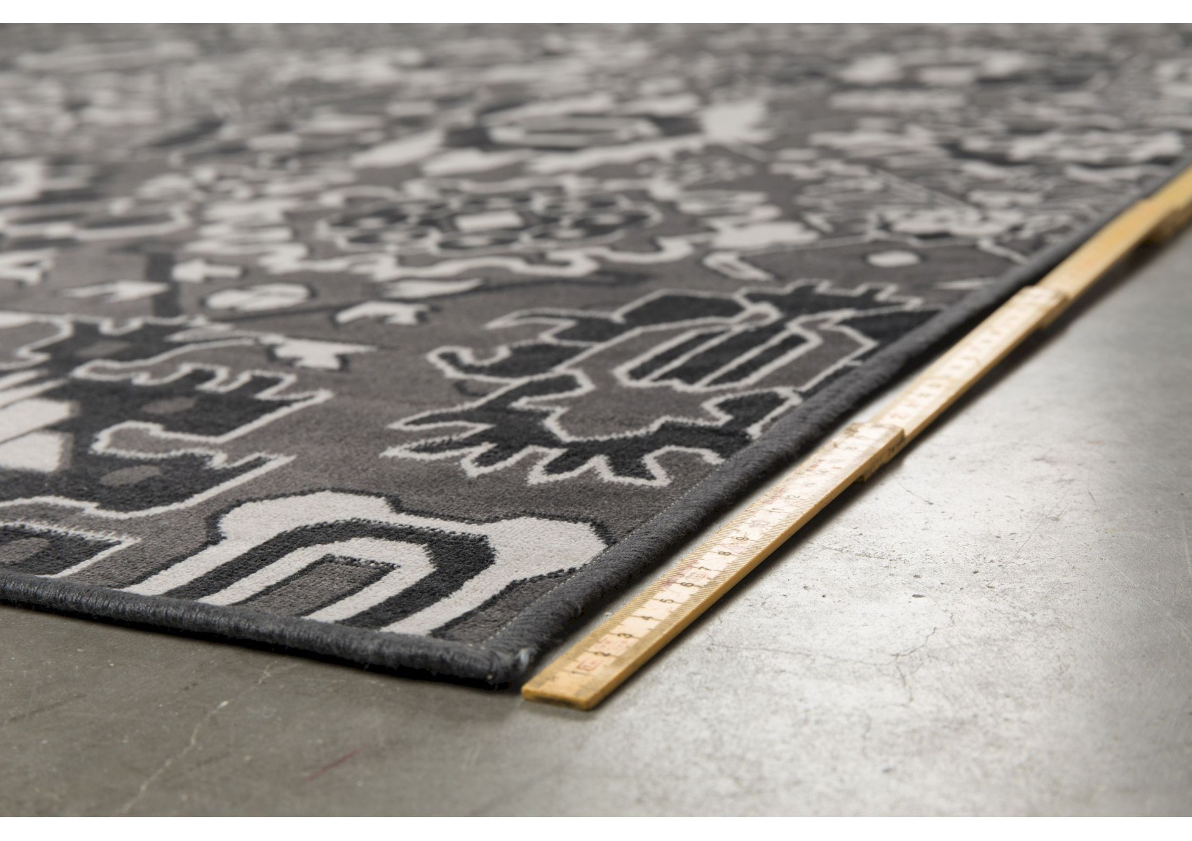  Tapis  gris graphique original  Studio 170 x 240 cm Boite 