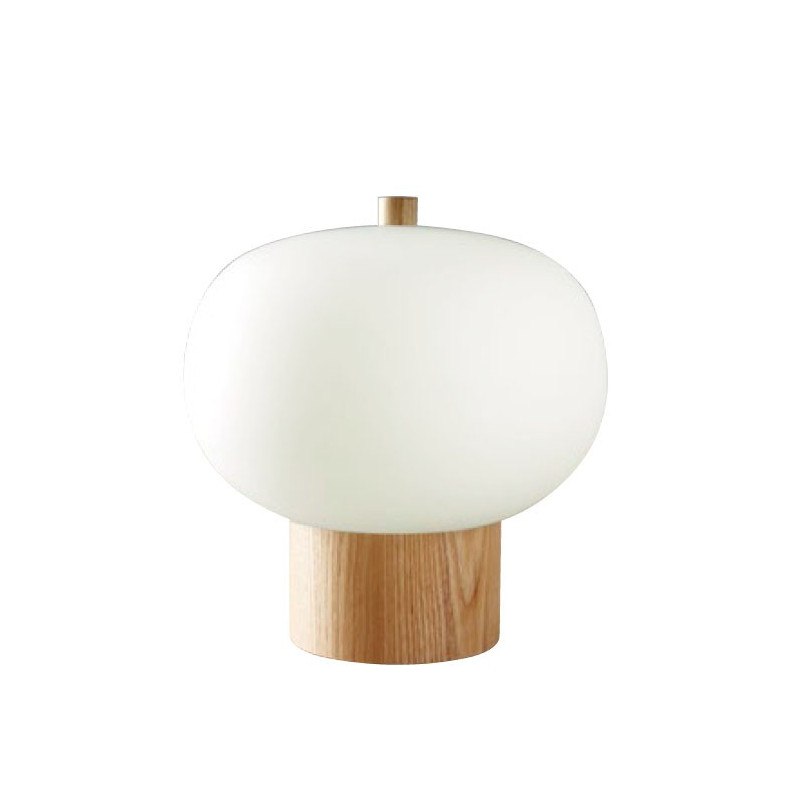 Lampe de table en bois et verre Ilargi - Leds C4