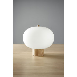 Lampe de table en bois et verre Ilargi - Leds C4