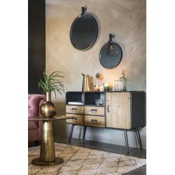 Buffet haut en bois et métal Gin