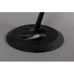 Table d'appoint en verre et métal Crane Noir - Dutchbone