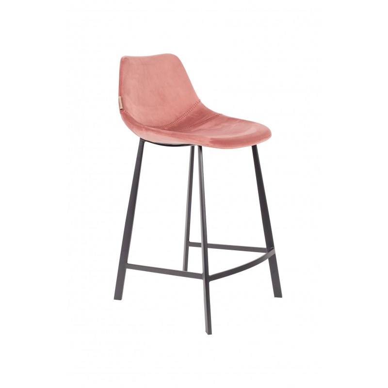 COUNTER STOOL FRANKY VELVET lot de 2 - Dutchbone COUNTER STOOL FRANKY VELVET lot de 2 - Dutchbone