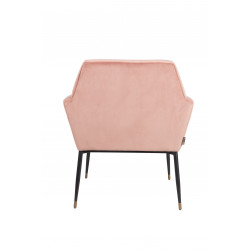 Fauteuil tissu velours Kate - Dutchbone