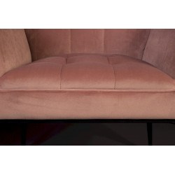 Fauteuil tissu velours Kate - Dutchbone
