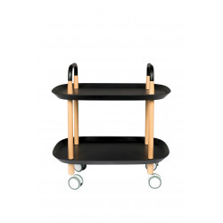 Desserte Cruiser en bois et métal sur roulette - Boite à design