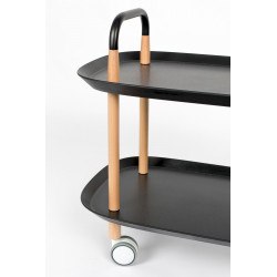 Desserte Cruiser en bois et métal sur roulette - Boite à design