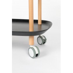 Desserte Cruiser en bois et métal sur roulette - Boite à design