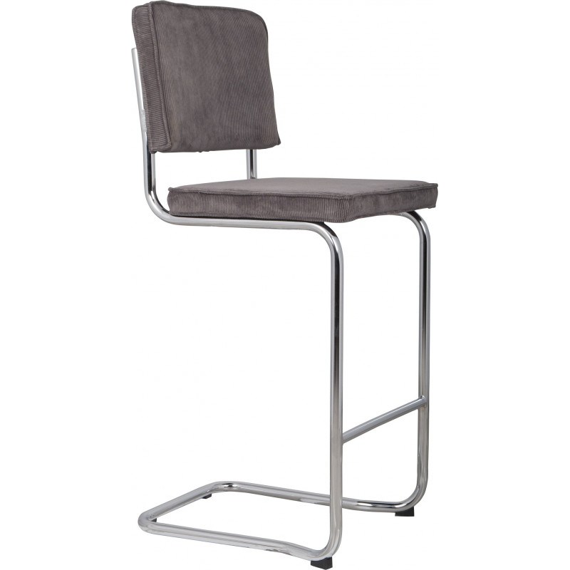 Tabouret velours Ridge Kink