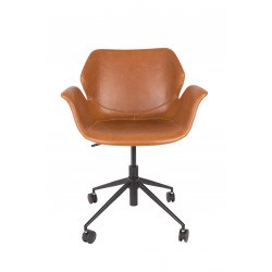 Fauteuil de bureau réglable à roulettes Nikki - Zuiver