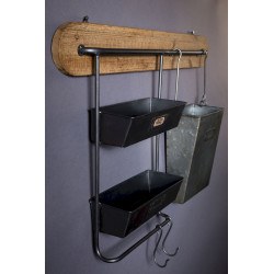 Rangement mural de cuisine vintage Marley - Dutchbone