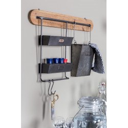 Rangement mural de cuisine vintage Marley - Dutchbone