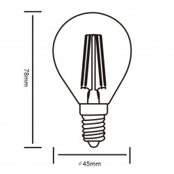 Lot de 2 ampoules E14 Led 4W - Trio