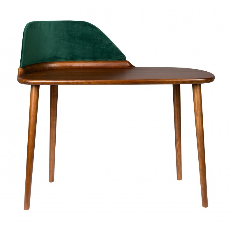Bureau vintage en velours et bois Finn - Dutchbone Bureau vintage en velours et bois Finn - Dutchbone