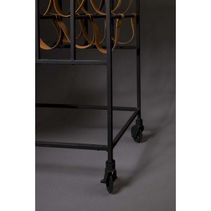 Chariot vintage marbre et métal MIL - Dutchbone