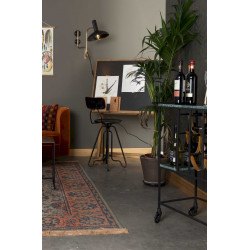 Chariot vintage marbre et métal MIL - Dutchbone