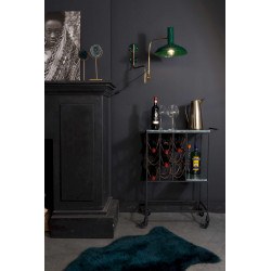 Chariot vintage marbre et métal MIL - Dutchbone