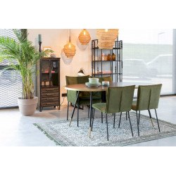 Table vintage ovale 90 x 180 - DENISE